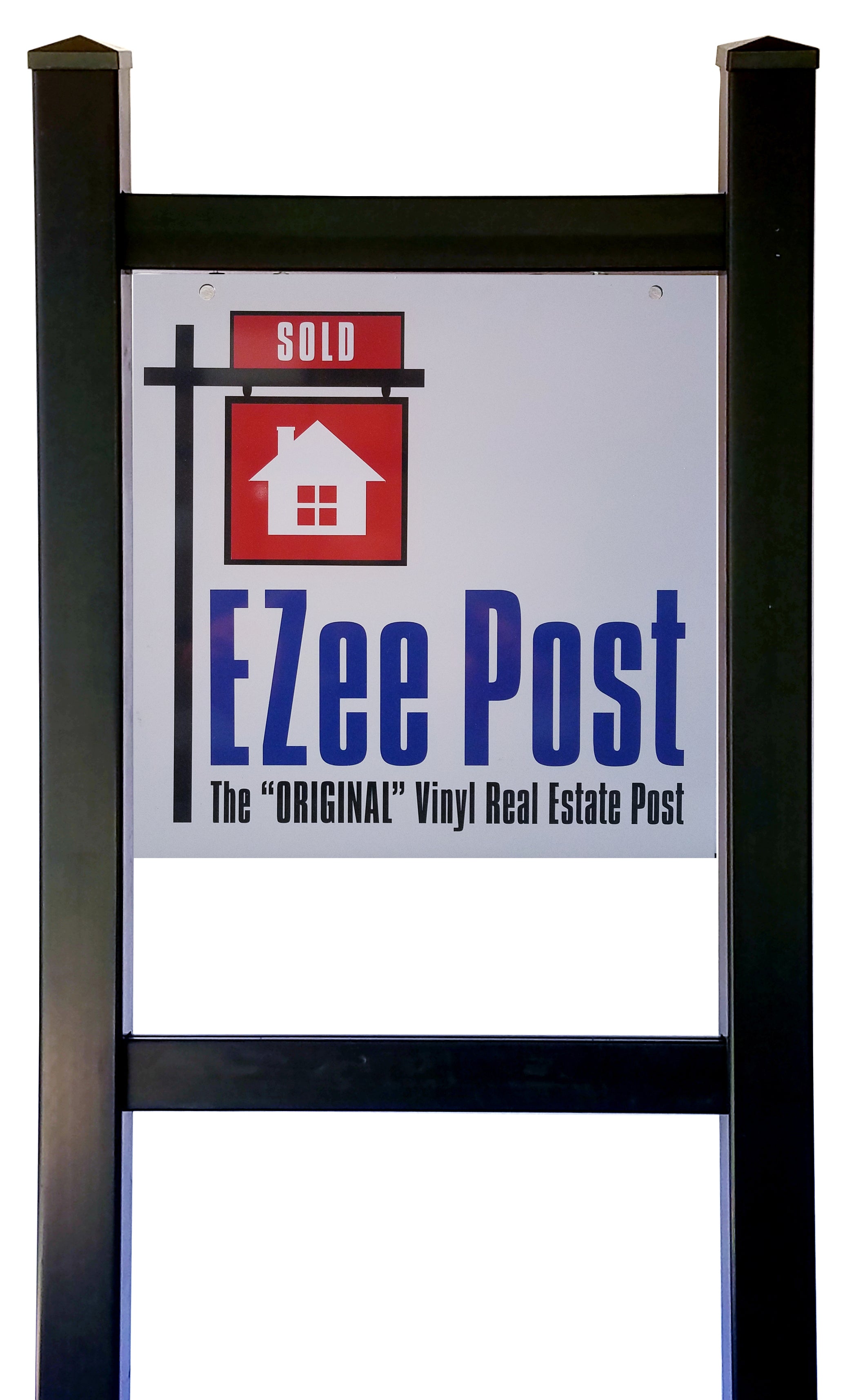 Double Eagle Real Estate Yard Sign Post - Black