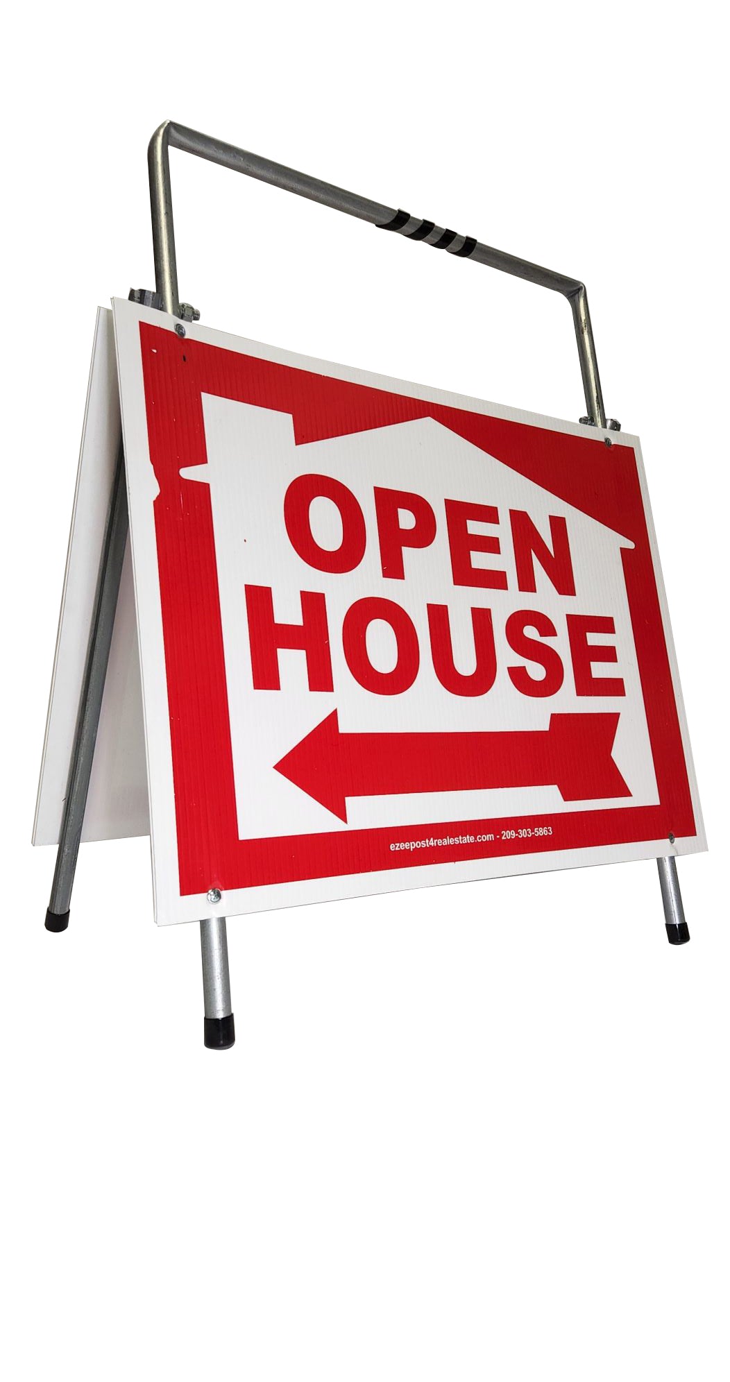 Open House Sign A-Frame Kit - 5 Pack - House Graphic - Red