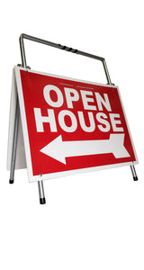 Open House Sign A-Frame Kit - 5 Pack - Red