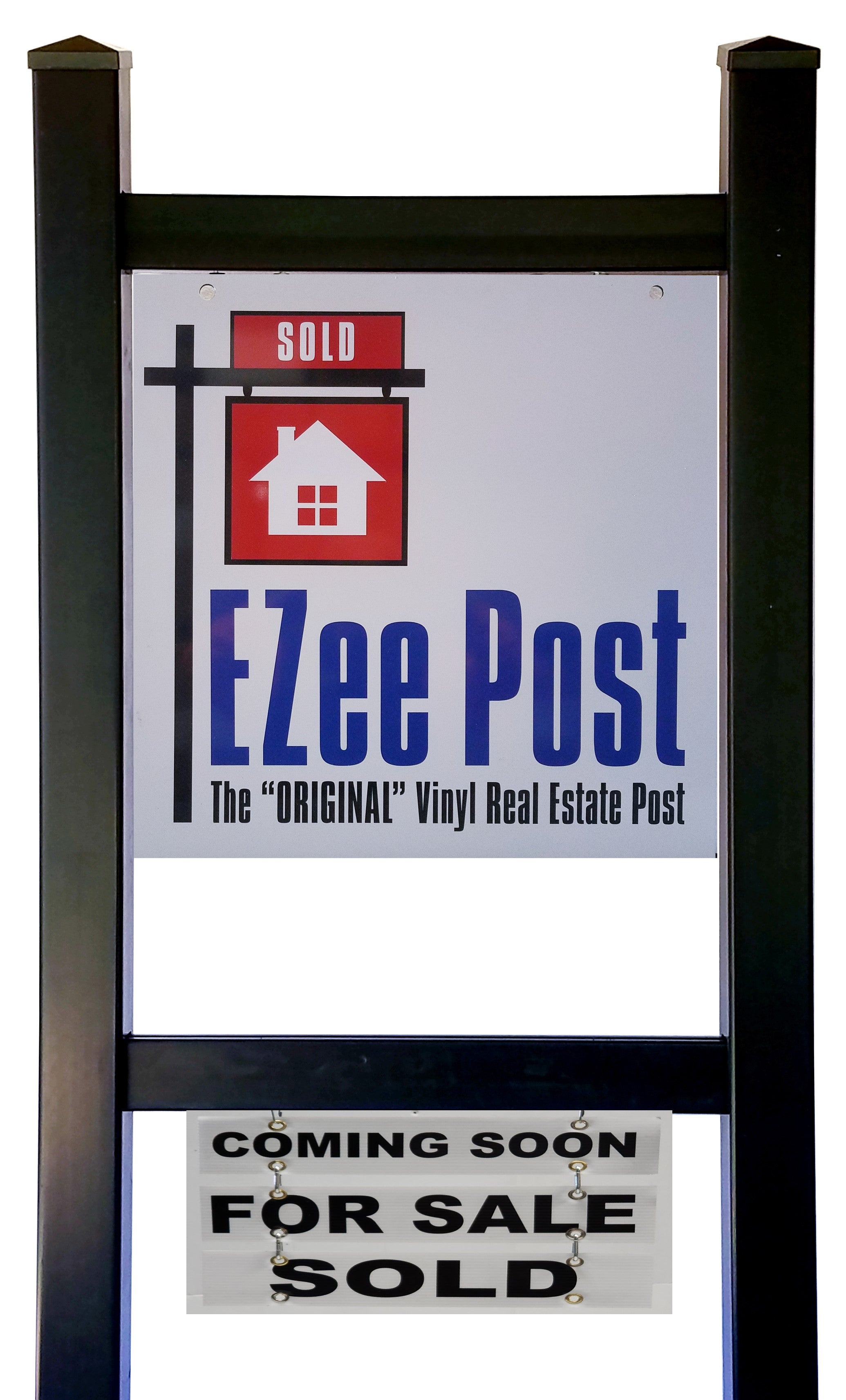 Double Eagle Real Estate Yard Sign Post - Black – EZeePost