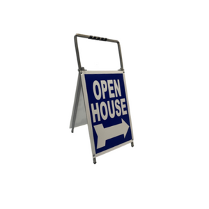 Open House Sign Metal A Frame Kit - 5 Pack - Mini- Blue