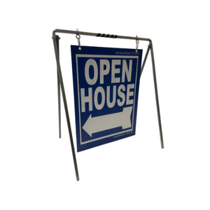 Open House Sign Metal A-Frame Kit - 5 Pack - Swinger - Blue