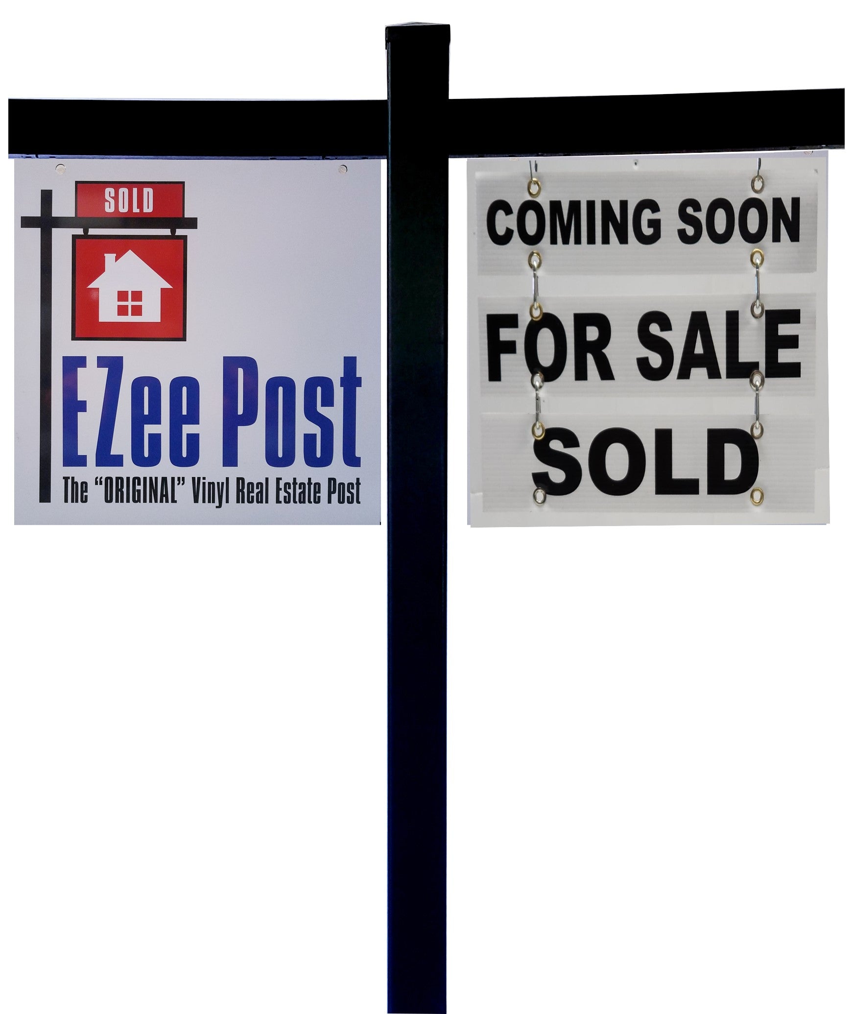 Corcovado Real Estate Yard Sign Post - Black