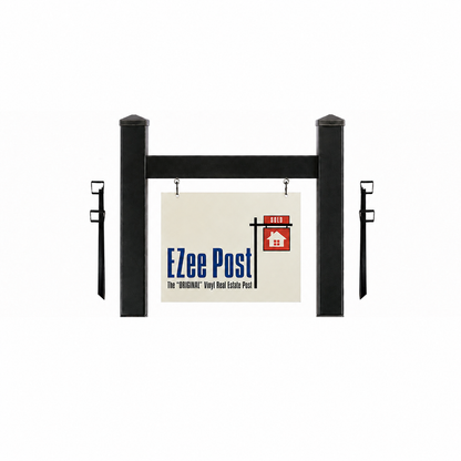Scottsdale Real Estate Sign Post - Black - EZee Post