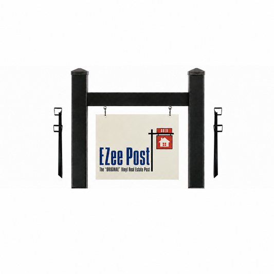 Scottsdale Real Estate Sign Post - Black - EZee Post