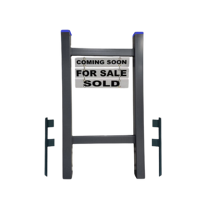 Double Post 2-Piece Real Estate Yard Sign (Riders Included) - Gray