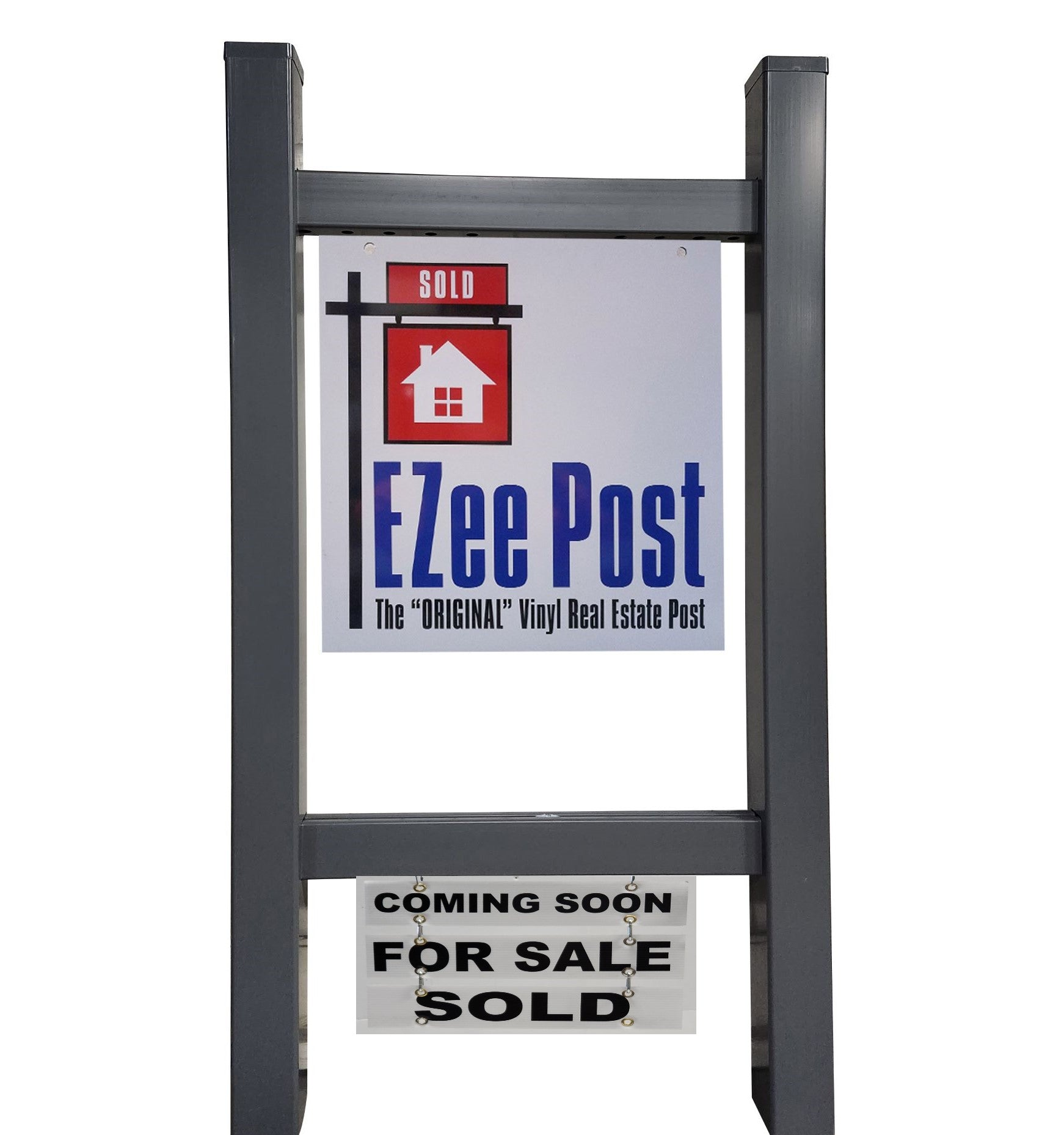 Double Eagle Real Estate Yard Sign Post, Gray