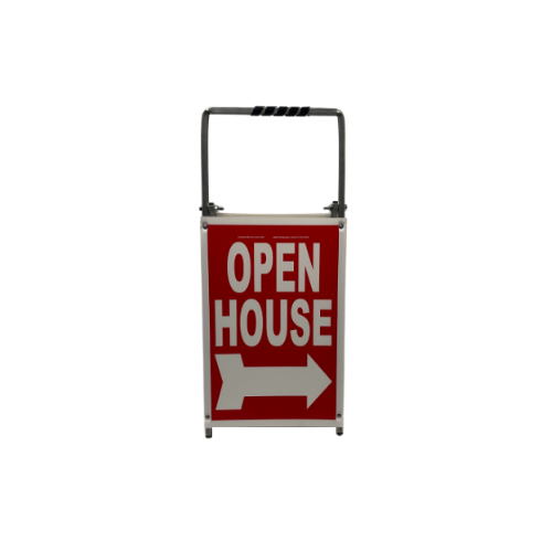 Open House Sign Metal A-Frame - 5 Pack - Mini - Red