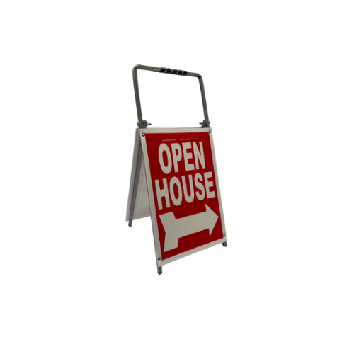 Open House Sign Metal A-Frame - 5 Pack - Mini - Red