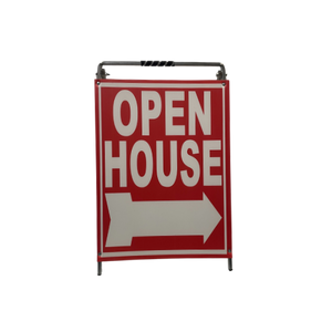 Open House Sign Metal A-Frame - 5 Pack - MOD - Red