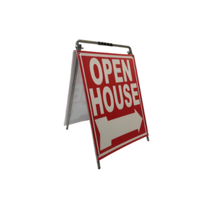 Open House Sign Metal A-Frame - 5 Pack - MOD - Red