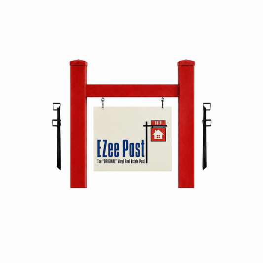 Scottsdale Real Estate Sign Post - Red - EZee Post