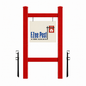 Double 2-Piece Real Estate Sign Post - Red - EZee Post