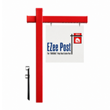 Classic 2-Piece Real Estate Sign Post - Red - EZee Post