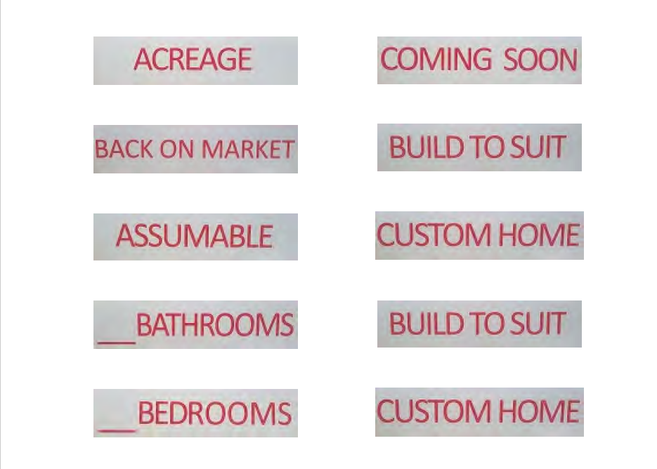 Real Estate Sign Riders - 3 PACK - EZee Post