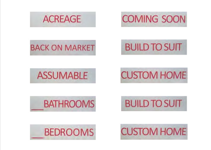 Real Estate Sign Riders - 3 PACK - EZee Post