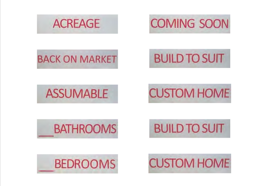 Real Estate Sign Riders - 3 PACK - EZee Post