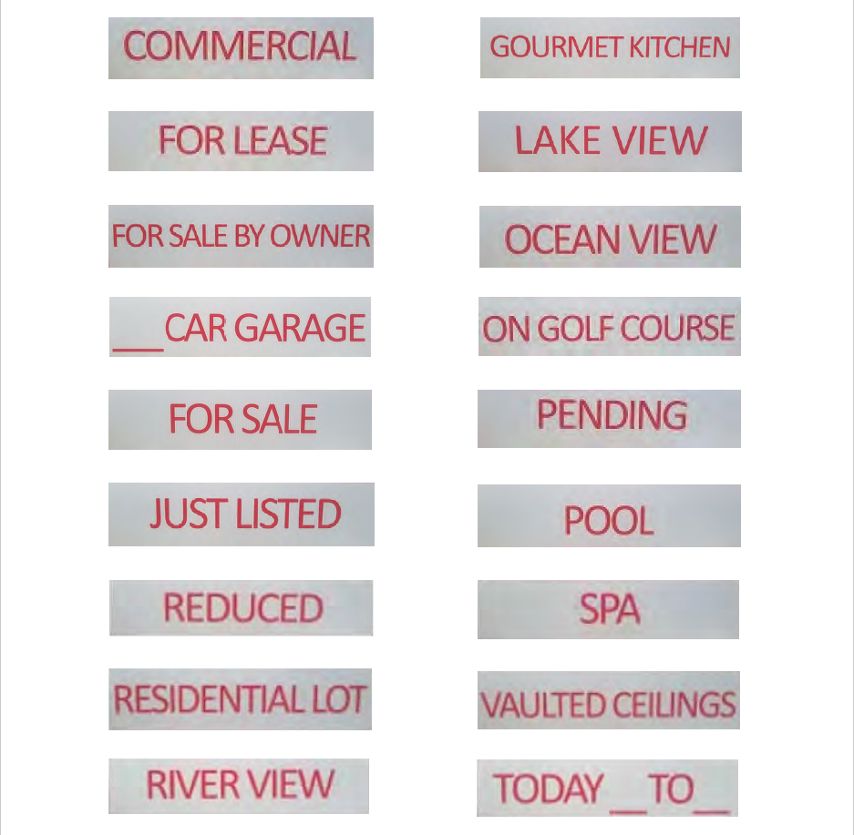 Real Estate Sign Riders - 3 PACK - EZee Post