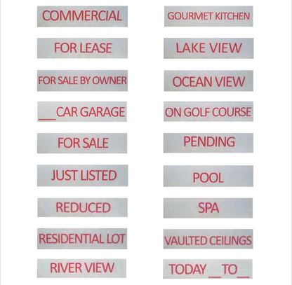Real Estate Sign Riders - 3 PACK - EZee Post