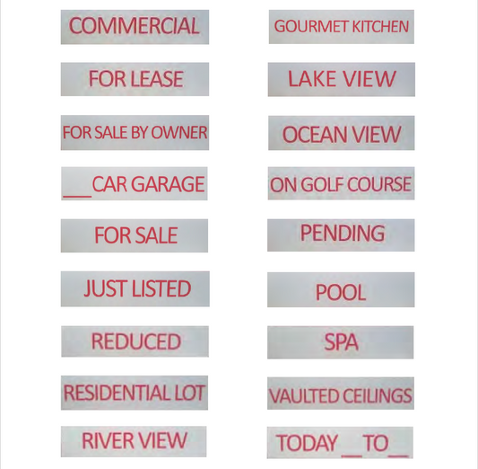 Real Estate Sign Riders - 3 PACK - EZee Post