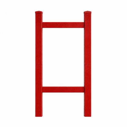 Double 2-Piece Real Estate Sign Post - Red - EZee Post