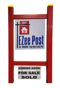 Double Eagle Real Estate Yard Sign Post - Red
