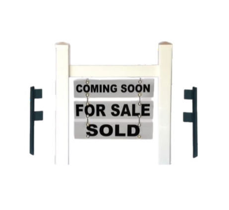 Scottsdale Real Estate Yard Sign Post -  White