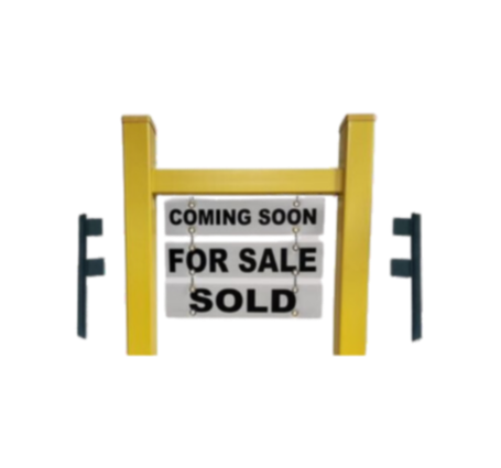 Scottsdale Real Estate Yard Sign Post - Yellow