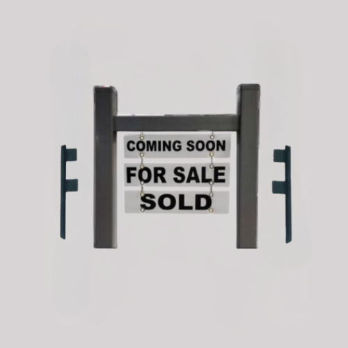 Scottsdale Real Estate Yard Sign Post (Riders Included) - Gray