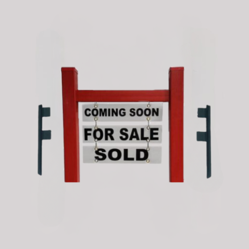 Scottsdale Real Estate Yard Sign Post (Riders Included) - Red