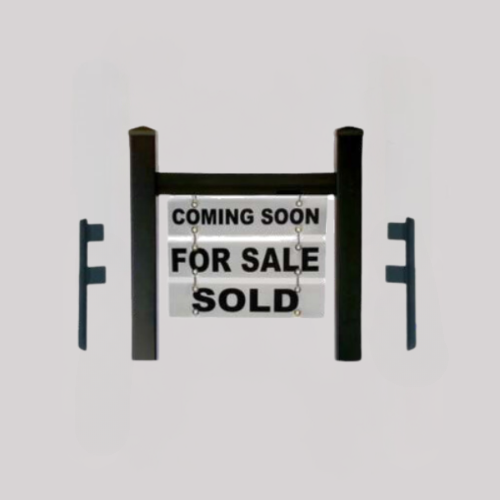 Scottsdale Real Estate Yard Sign Post (Riders Included) - Black