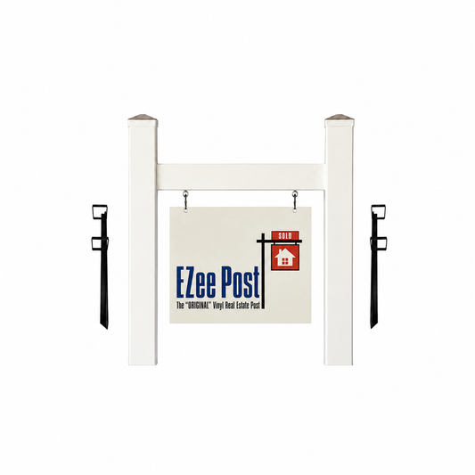 Scottsdale Real Estate Sign Post - White - EZee Post
