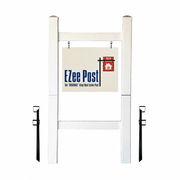 Double 2-Piece Real Estate Sign Post - White - EZee Post