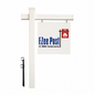 Classic 2-Piece Real Estate Sign Post - White - EZee Post