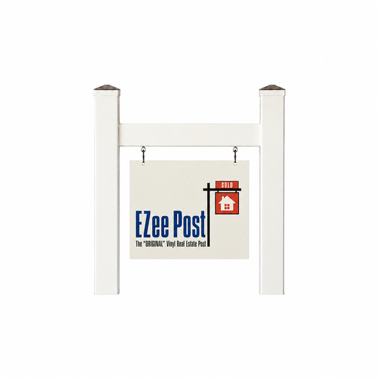 Scottsdale Real Estate Sign Post - White - EZee Post