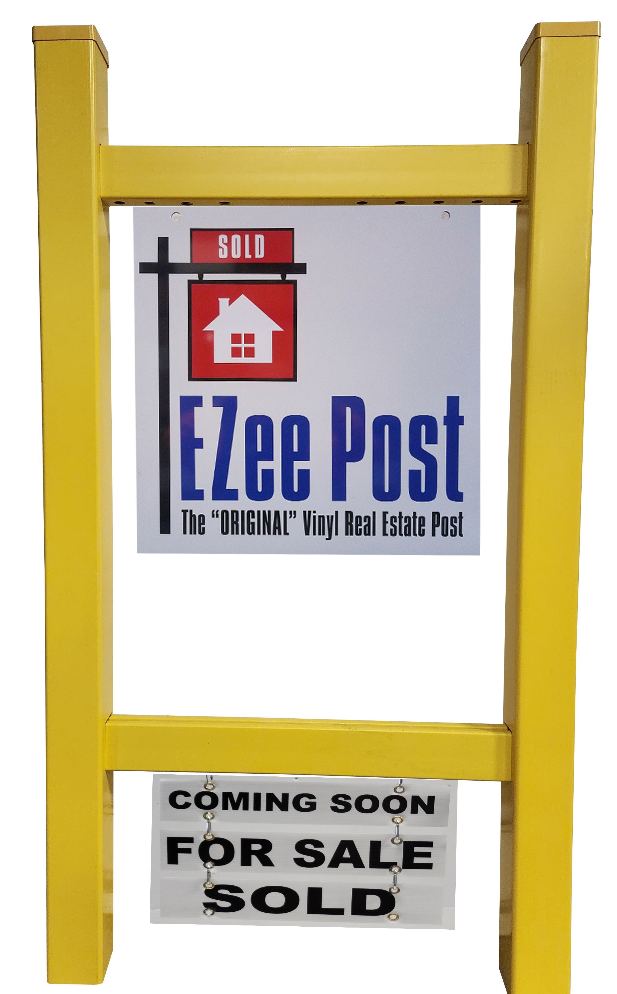 Double Eagle Real Estate Yard Sign Post, Yellow
