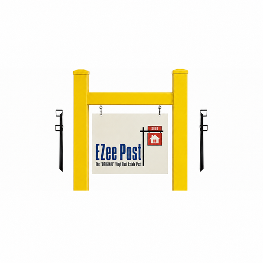 Scottsdale Real Estate Sign Post - Yellow - EZee Post
