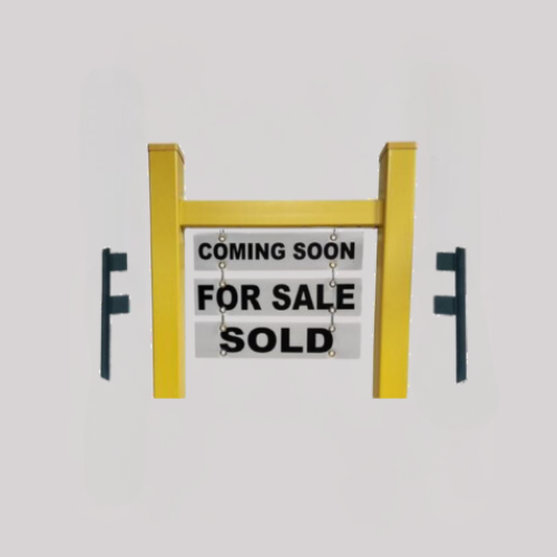 Scottsdale Real Estate Yard Sign Post (Riders Included) - Yellow