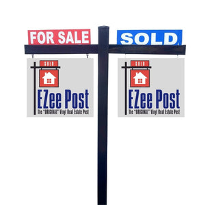 Corcovado Real Estate Yard Sign Post - Black