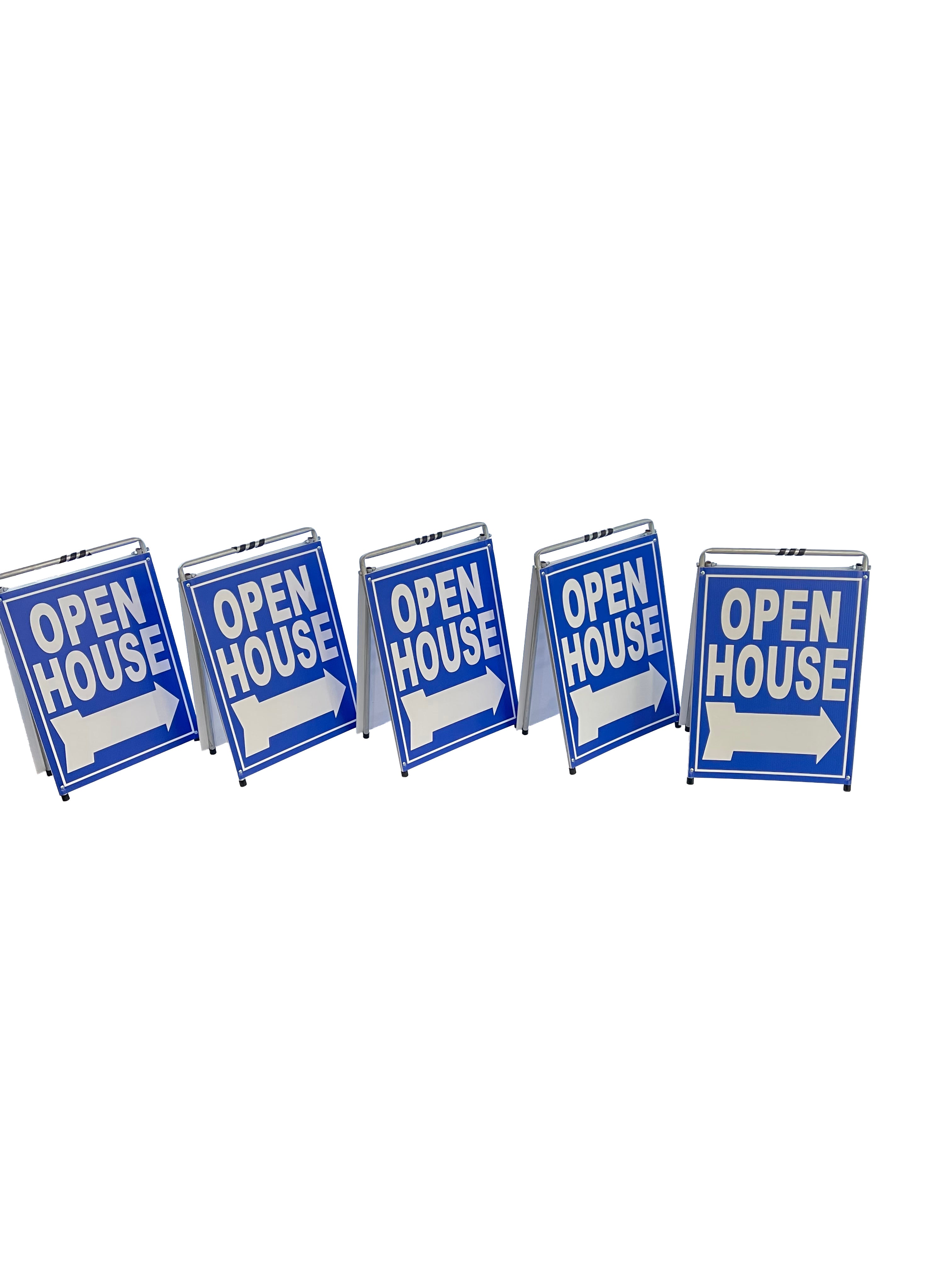 Open House Sign A Frame Kit - 5 Pack - Mini- Blue