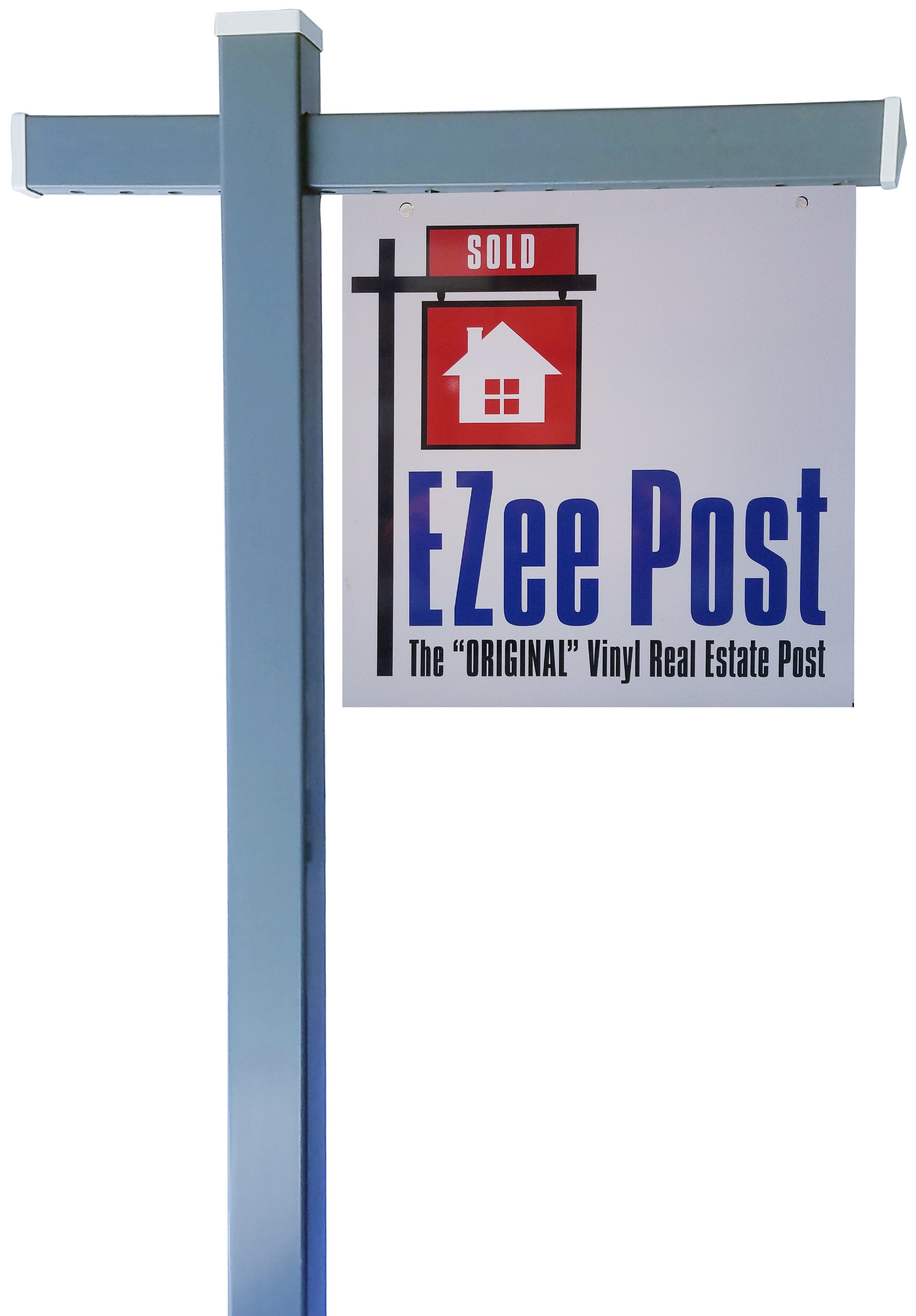 Classic Real Estate Yard Sign Post -  Gray