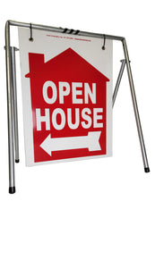 Open House Sign A-Frame Kit - 5 Pack - House Graphic - Swinger - Red