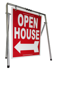 Open House Sign A-Frame Kit - 5 Pack - Swinger - Red
