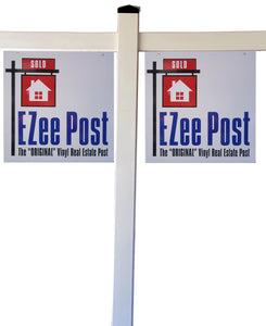 Corcovado Real Estate Yard Sign Post - White