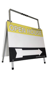Open House Sign A-Frame Kit - 5 Pack - Yellow/Black/White